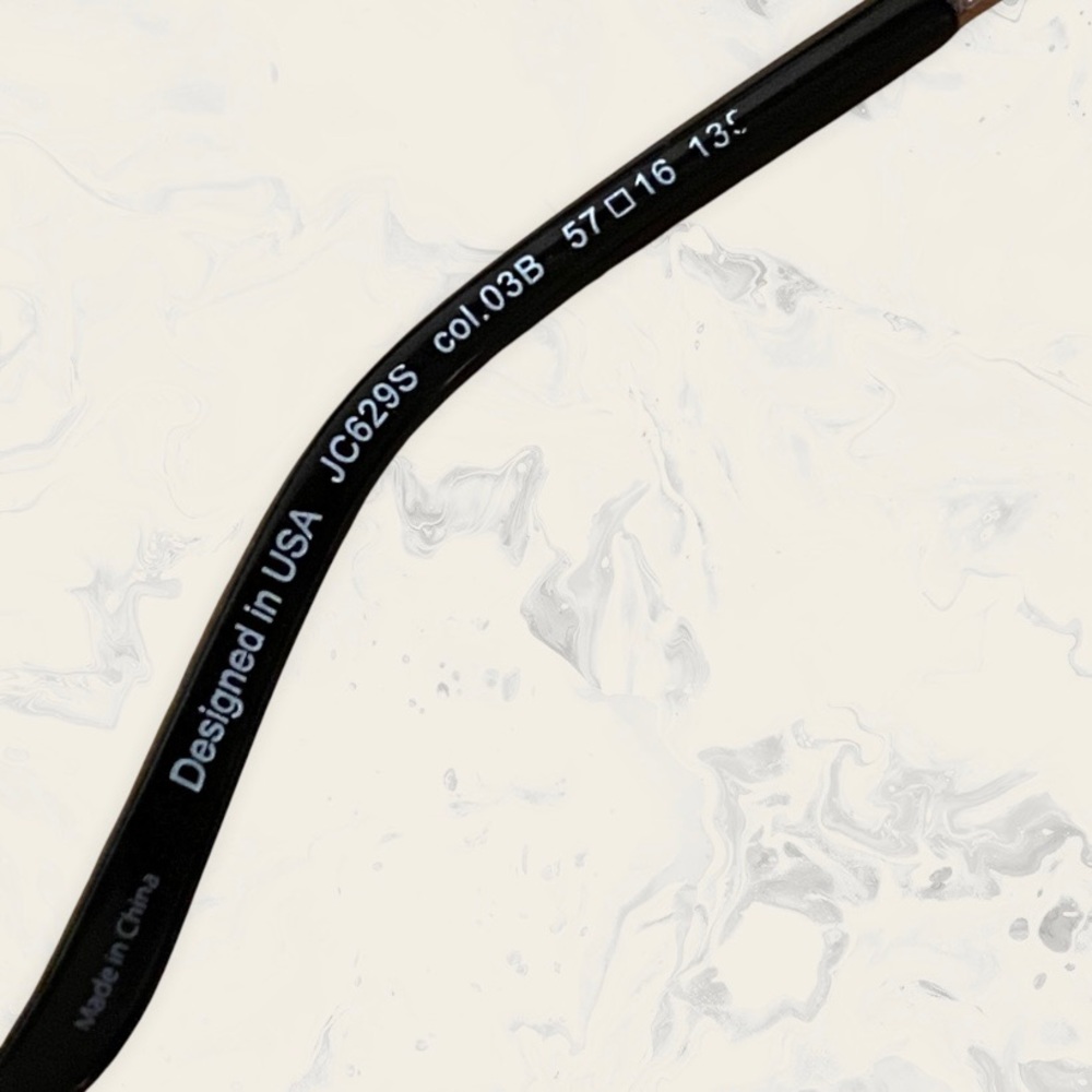 Just Cavalli JC629S Sunglasses Black/ Crystal / Gradient Smoke Gold Color - Picture 4 of 8